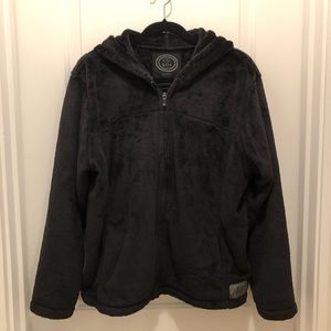 Plush Fleece Life is Good Hooded Full Zip
